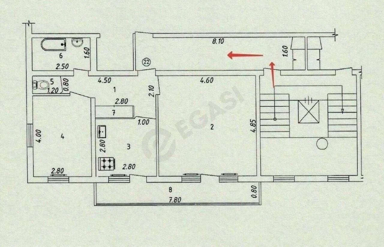 Chilanзar 15 da kvartira, 2 xona, 60 m² - Cover Photo