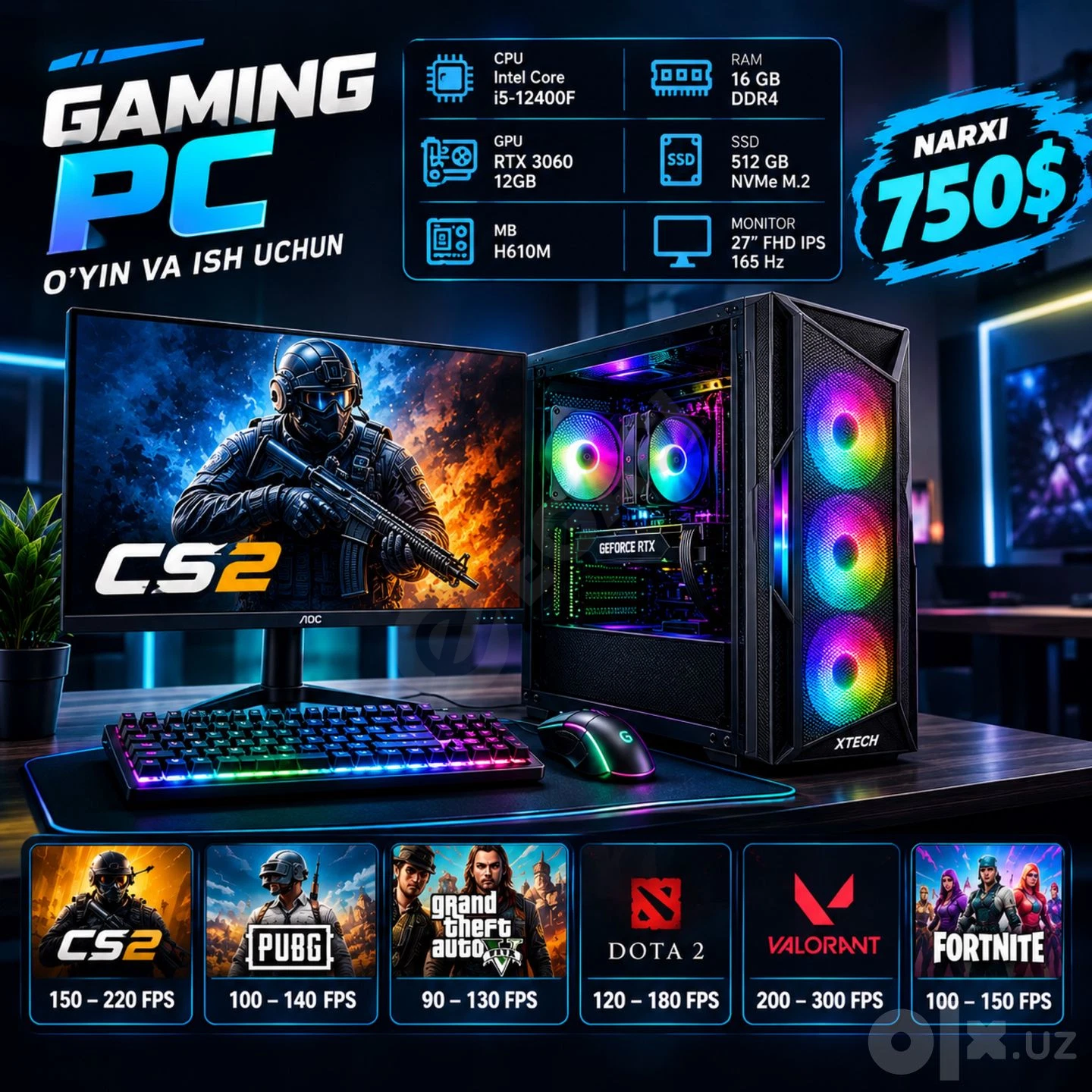 I5-12400F RTX 3060 12GB - Cover Photo