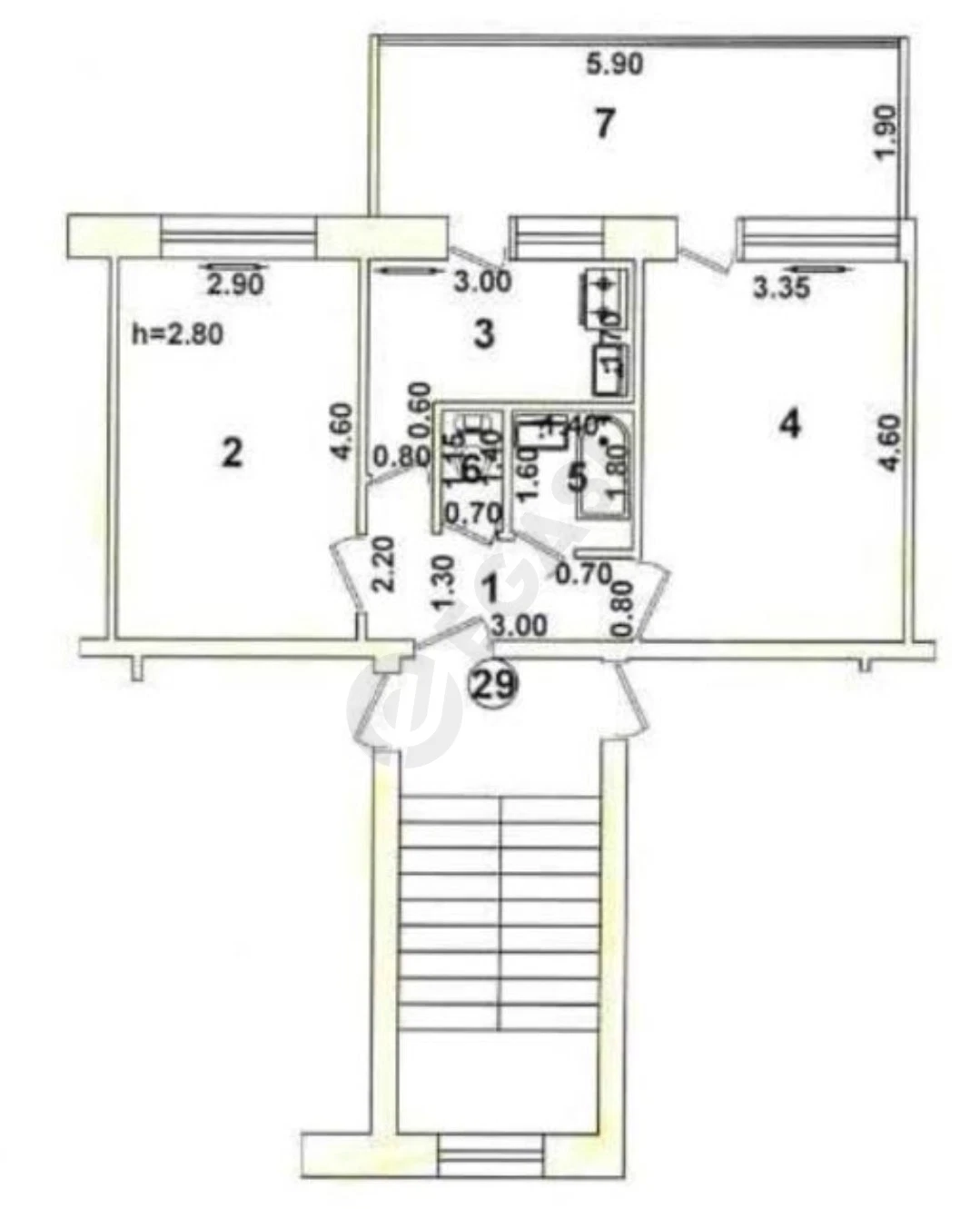 Chiloнzor - Dombrabad 2/3/5 floor apartment 55m² - Cover Photo