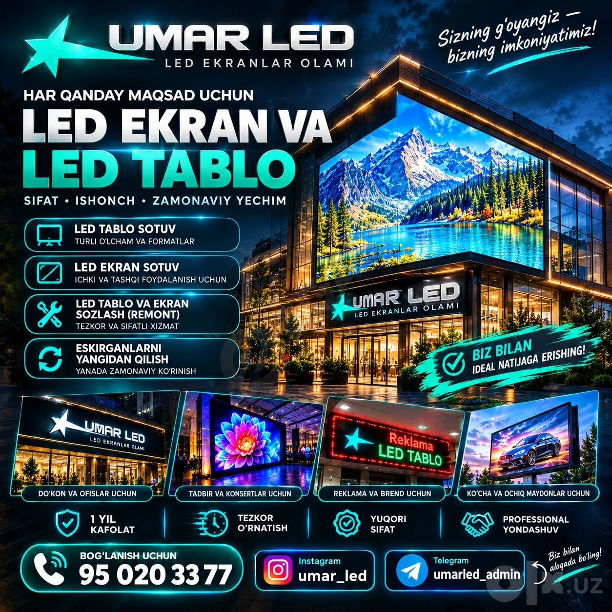 Led Tablo VA Led Ekran Sotiladi — Ta’mirlash, SozLash LED TAB - Cover Photo