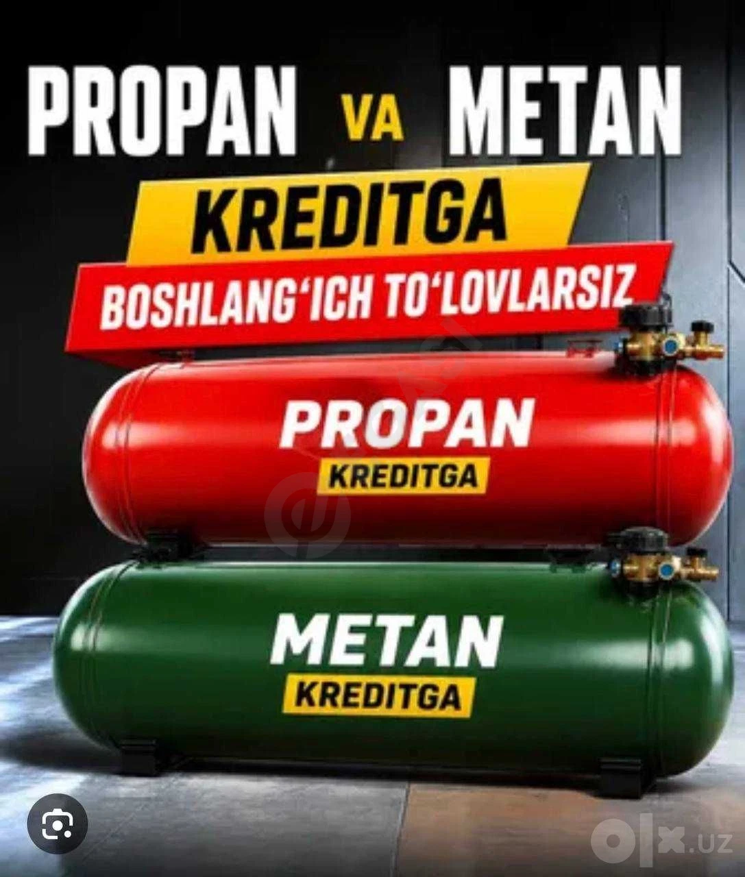Metan propan halol nasiya savdoga ustanovka qilamiz - Cover Photo