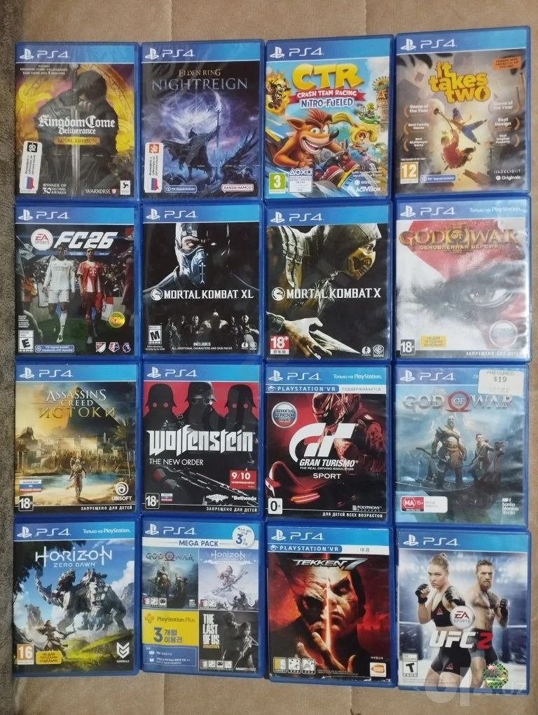 PS4 uchun orginal disklar — rasm 1/1
