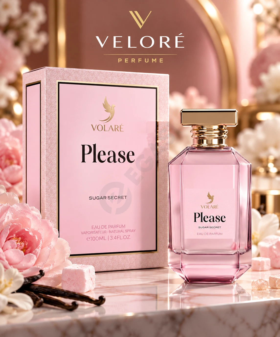 VOLARÉ Please Sugar Secret Eau de Parfum, 100 ml — Ayollar uchun atir - Cover Photo