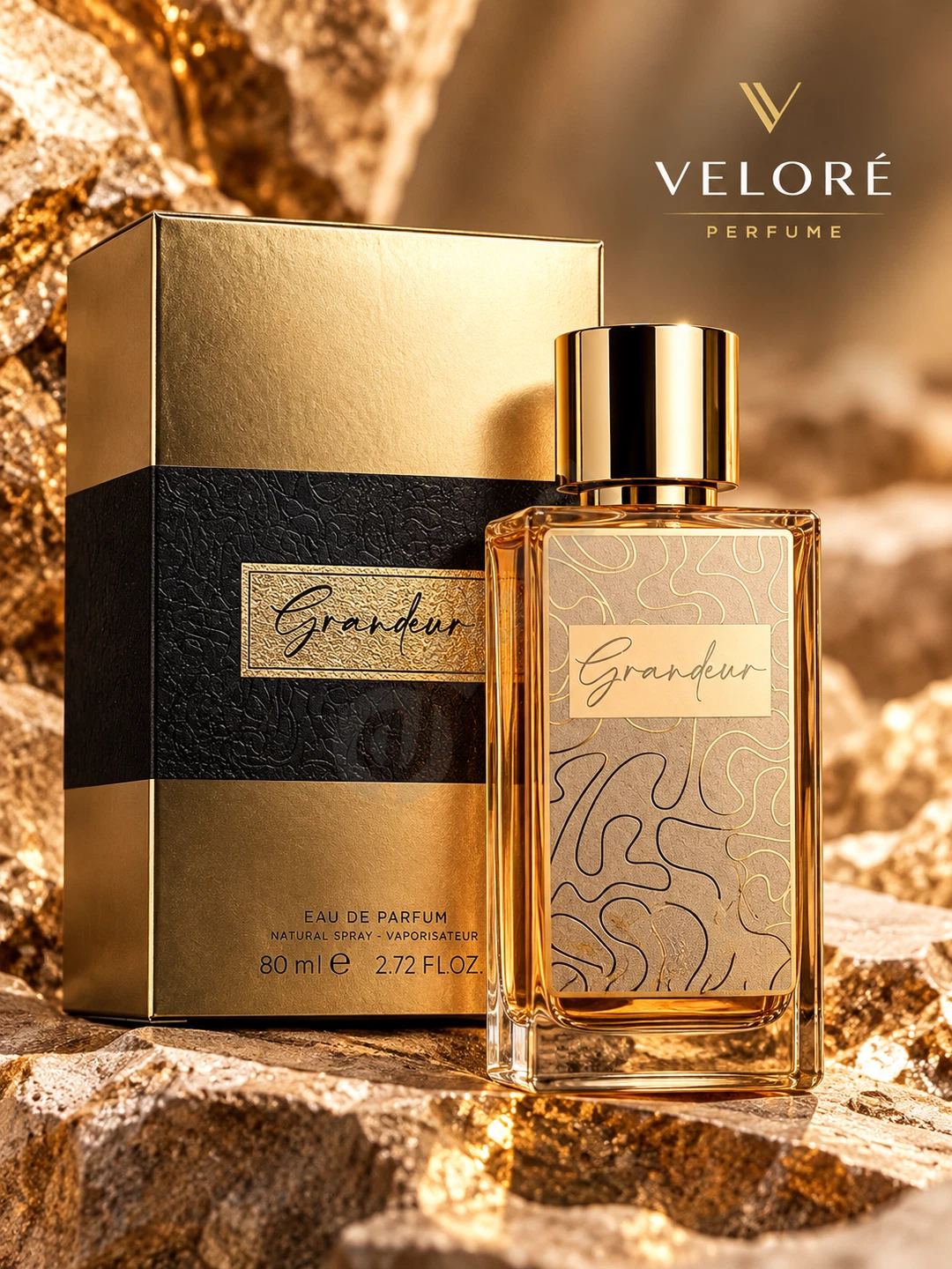 Grandeur Eau de Parfum — erkaklar uchun nafis va jozibali atir, VELORÉ PERFUME - Cover Photo