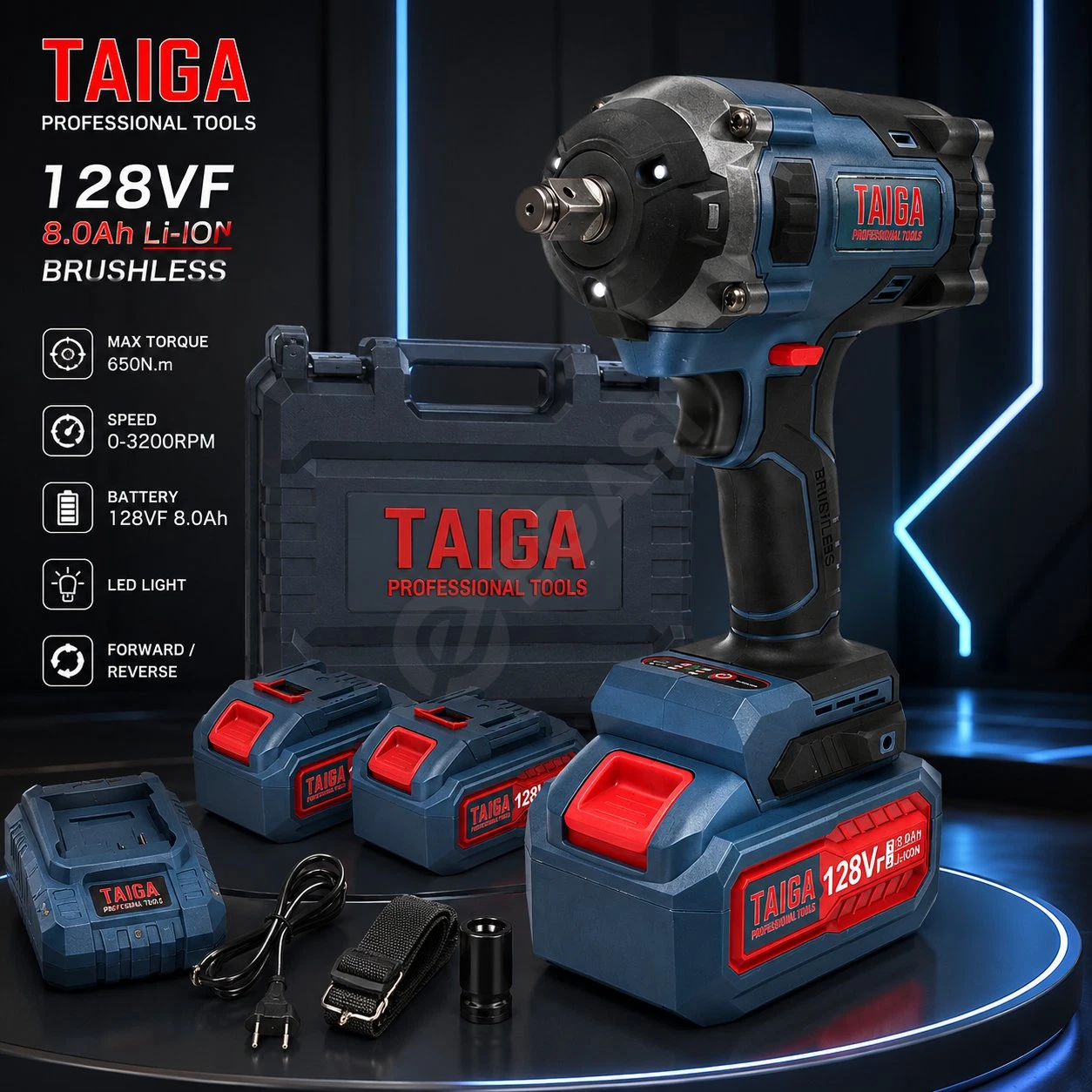 Гайкаверт бесщеточный TAIGA-28008 128V - Cover Photo