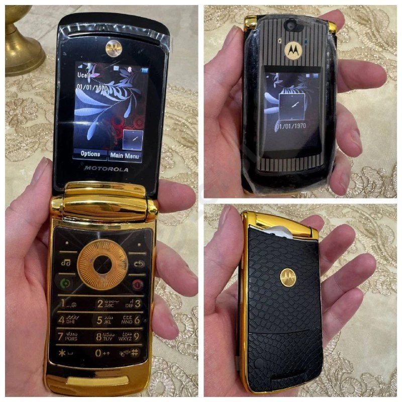 Motorola Razr v8 Золотистый GSM 1SIM Регистрация Янги - Cover Photo