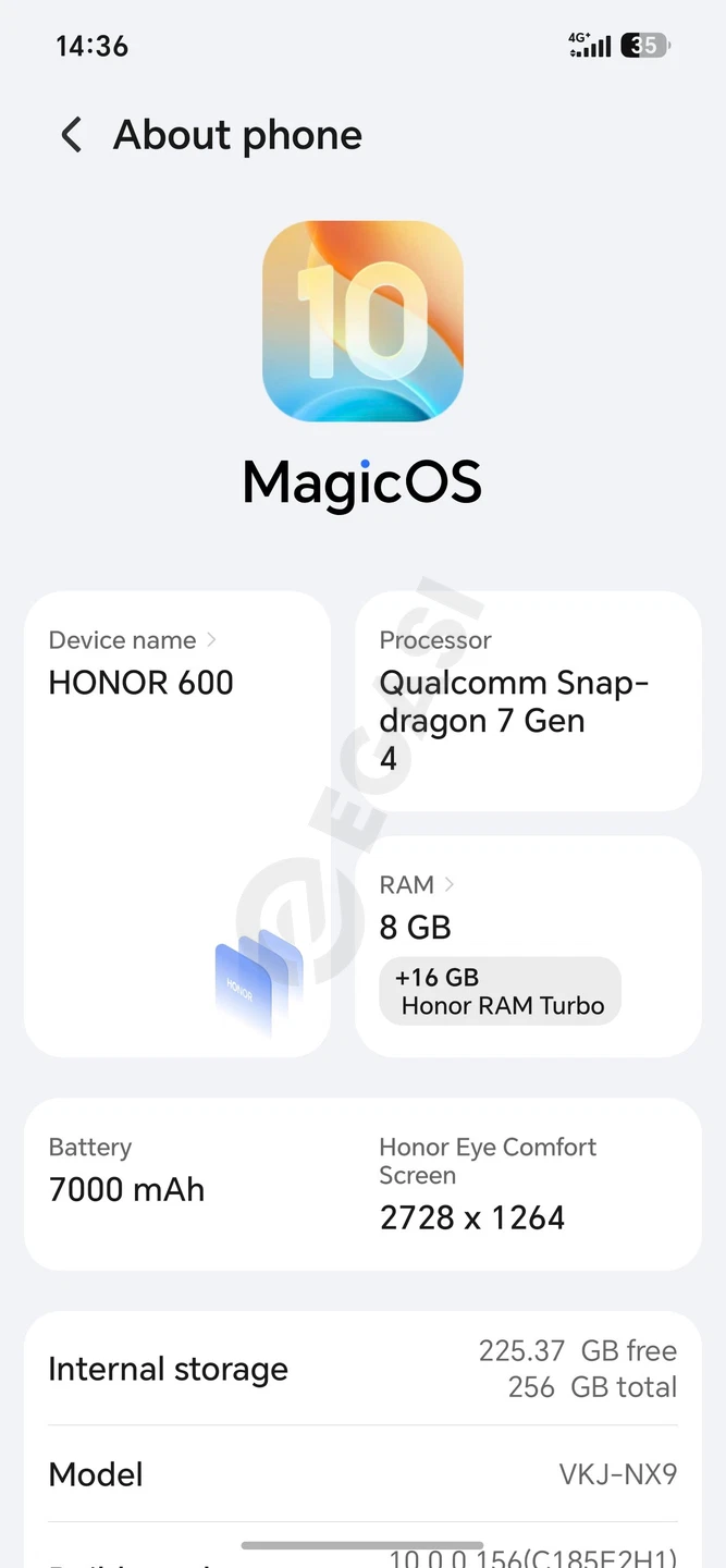 Honor 600 8+16gb/256 - Cover Photo