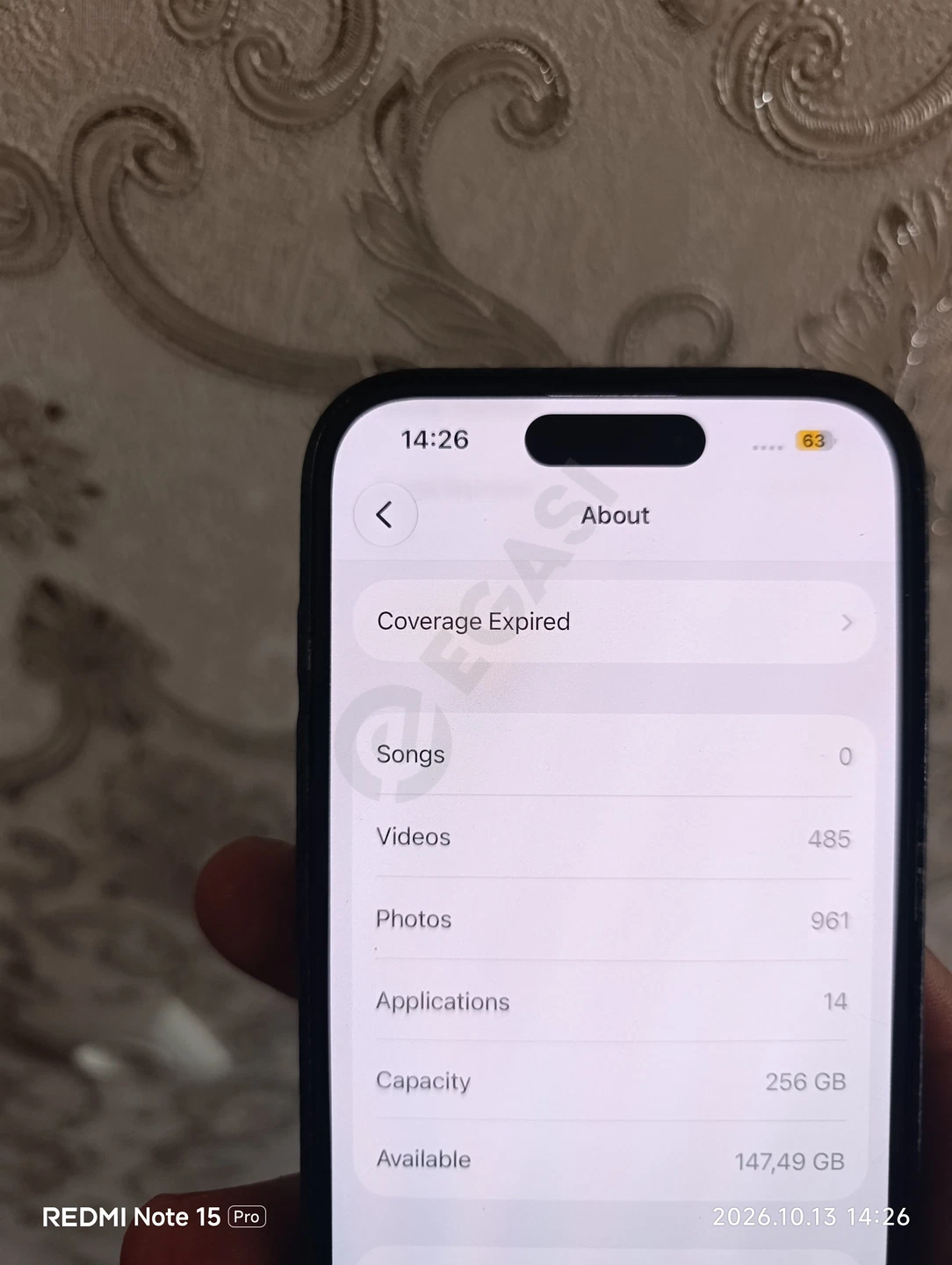 📲 IPHONE 15 pro 256 🧠 GB 88 🔋 %Aa/a🌍 (region)Black🎨 Bor📦 Ideal 710$ kelishiladi - Cover Photo