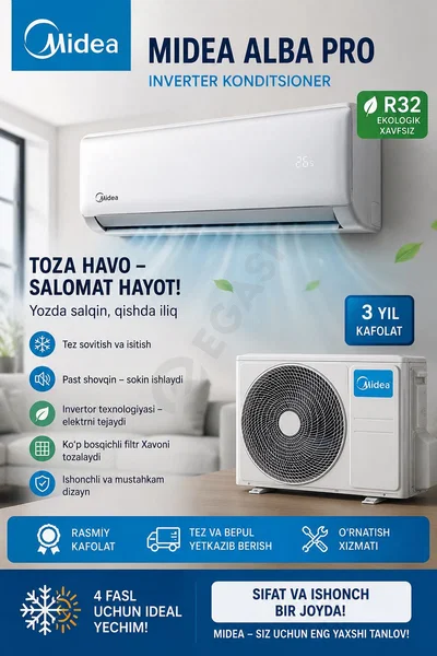 Midea Konditsionerlari 7/9/12/18/24 - Cover Photo