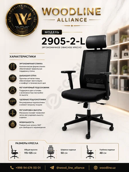 Офисное кресло Woodline 2905-2-L - Cover Photo