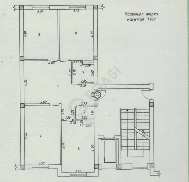 Sotiladi: 4 xonali kvartira, 110 m², Mirzo Ulug'bek · ID 7049 — rasm 9/9