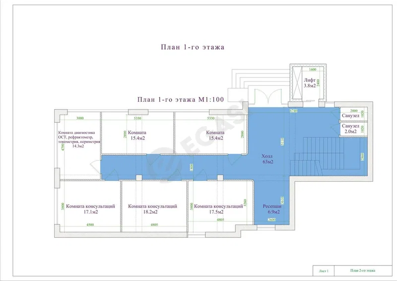 Ijaraga: 25 xonali tijorat binosi, 860 m², Olmazor · ID 155 — rasm 8/10