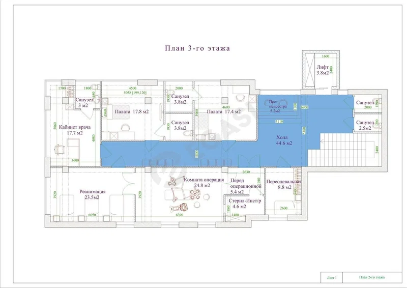 Ijaraga: 25 xonali tijorat binosi, 860 m², Olmazor · ID 155 — rasm 10/10