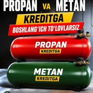 Metan propan halol nasiya savdoga ustanovka qilamiz
