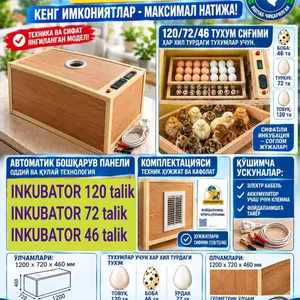 Инкубатор 115-местный автоматический