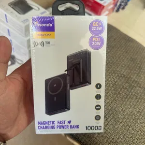 PowerBank 10000 mAh magsafe tezkor quvvatlash rejimi bor va o’zi bilan birga kabeli ham bor