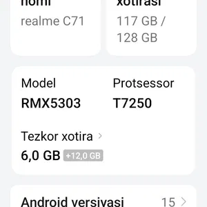 Realme C71 128 GB